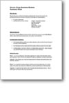 Selling Business Summary Sheet