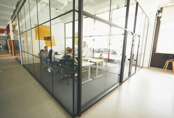 Stylish Glass Office Partitions for Offices