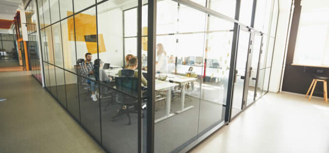 Stylish Glass Office Partitions for Offices